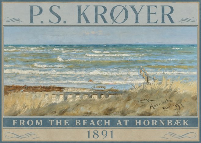 P.S. Krøyer From the Beach at Hornbæk · 1891 No4 - Poszter