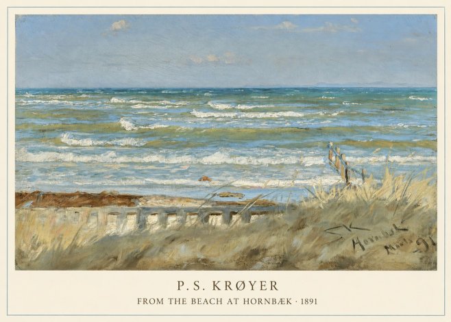 P.S. Krøyer From the Beach at Hornbæk · 1891 No5 - Poszter