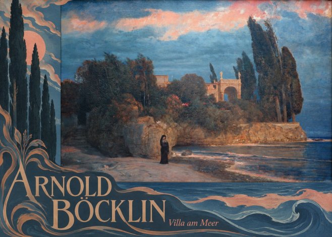 Arnold Böcklin Villa Am Meer No6 - Poszter