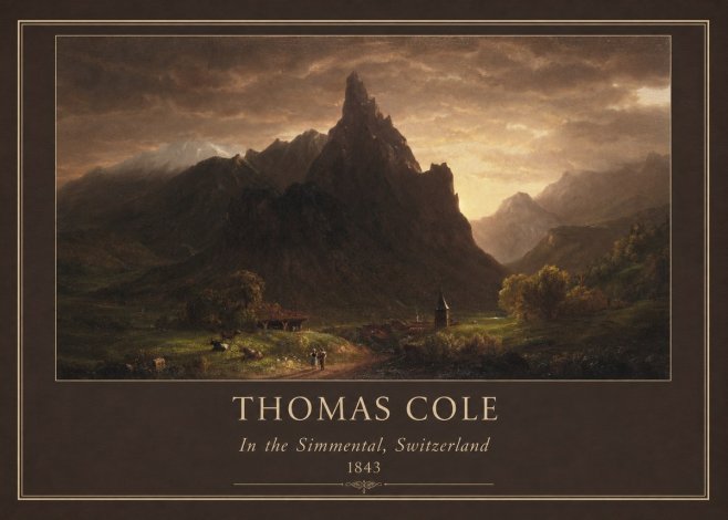 Thomas Cole In the Simmental, Switzerland No1 - Poszter