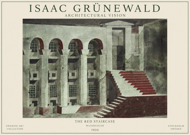 Isaac Grünewald The Steps of Silence No2 - Poszter