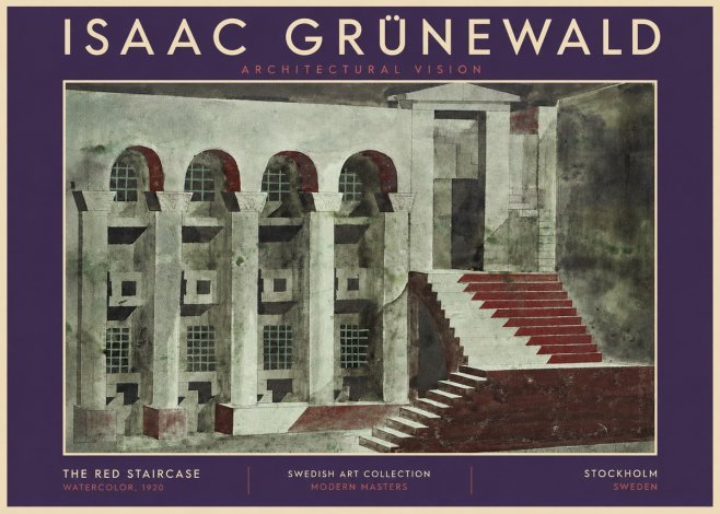 Isaac Grünewald The Steps of Silence No5 - Poszter