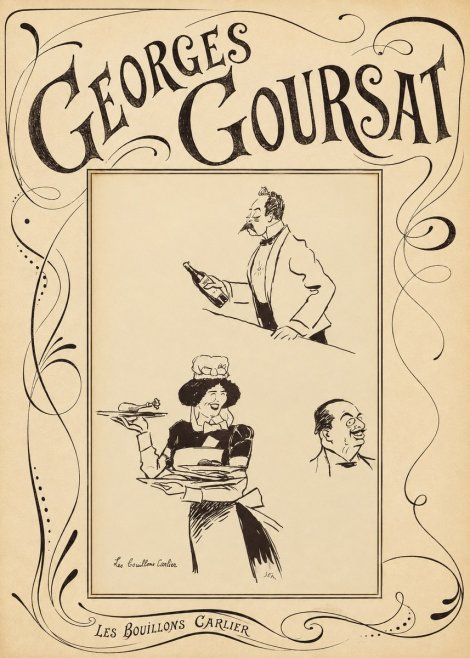 Georges Goursat Les Bouillons Carlier I No6 - Poszter