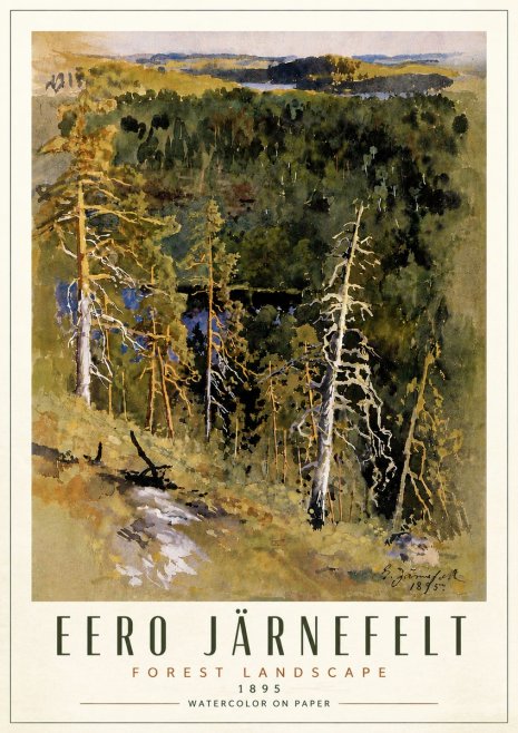 Eero Järnefelt Forest Landscape II No6 - Poszter
