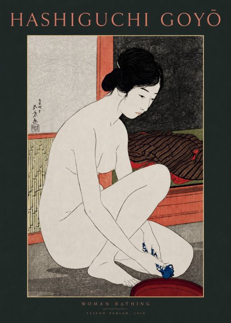 Hashiguchi Goyō Woman Bathing No2 - Poszter
