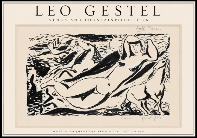 Leo Gestel Venus and Fountainpiece No1 - Poszter
