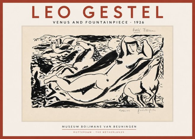 Leo Gestel Venus and Fountainpiece No4 - Poszter