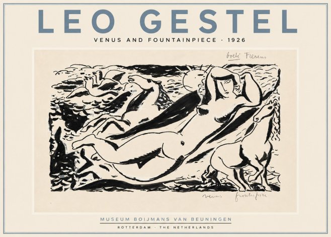 Leo Gestel Venus and Fountainpiece No5 - Poszter