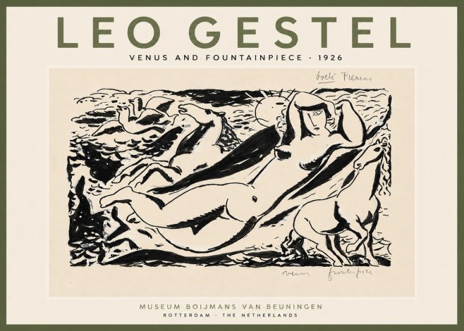 Leo Gestel Venus and Fountainpiece No6 - Poszter