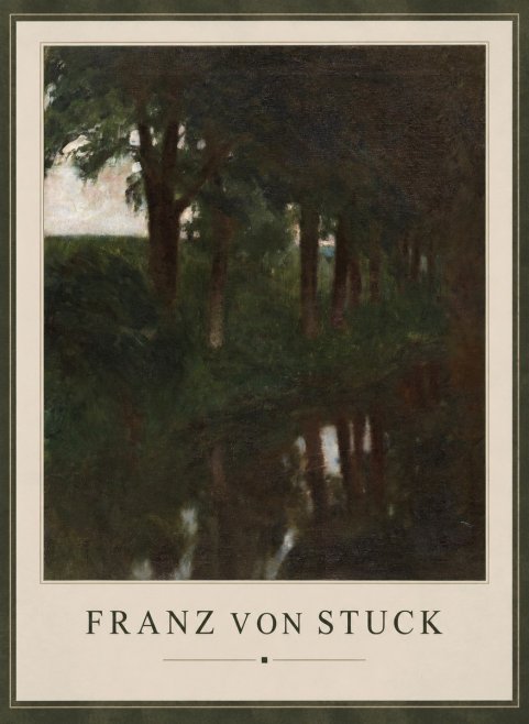 Franz von Stuck Woodland Reflections No1 - Poszter