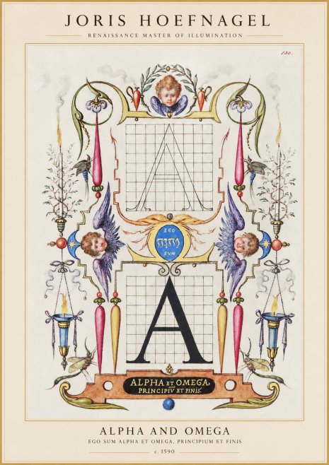 Joris Hoefnagel Alpha and Omega No1 - Poszter