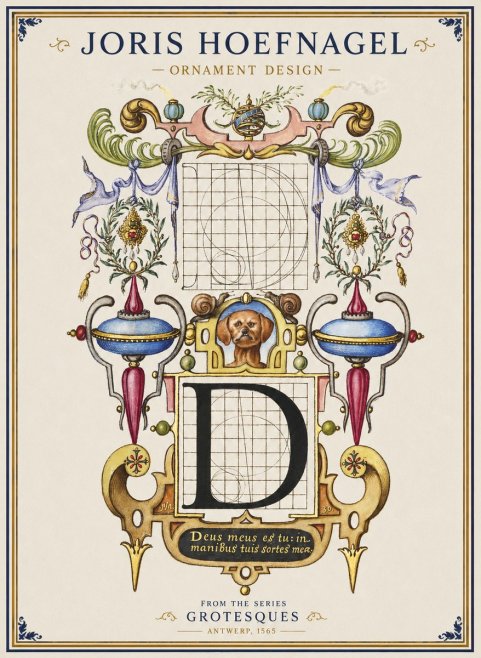 Joris Hoefnagel Illuminated Initial 'D' No2 - Poszter