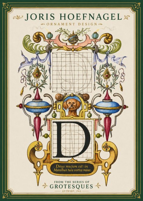 Joris Hoefnagel Illuminated Initial 'D' No4 - Poszter