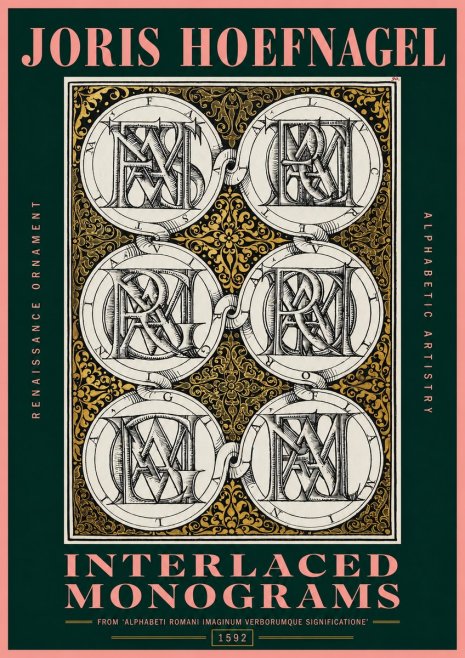 Joris Hoefnagel Interlaced Monograms No2 - Poszter