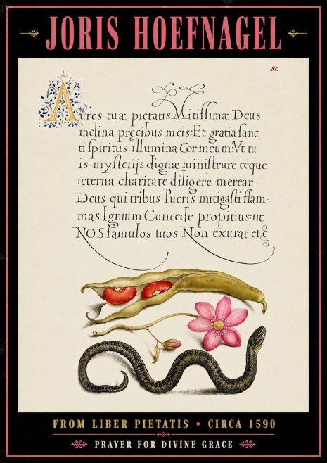 Joris Hoefnagel Prayer for Divine Grace No6 - Poszter