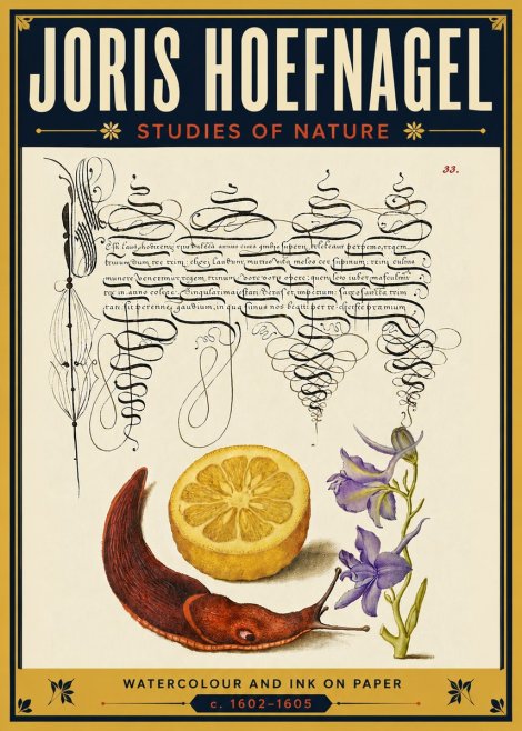 Joris Hoefnagel Studies of Nature No5 - Poszter