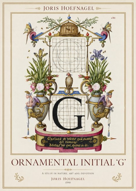Joris Hoefnagel Ornamental Initial 'G' No1 - Poszter