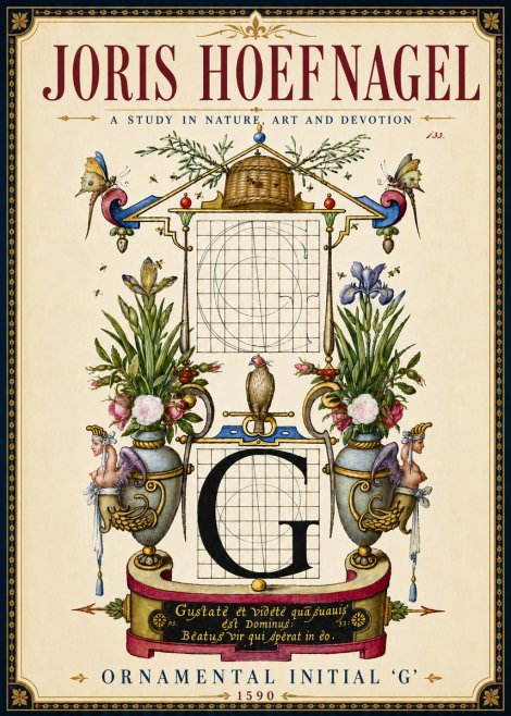 Joris Hoefnagel Ornamental Initial 'G' No6 - Poszter