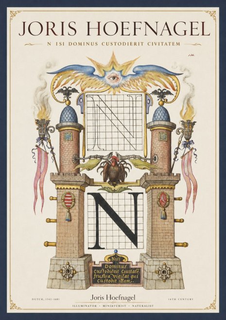 Joris Hoefnagel The Letter N No2 - Poszter