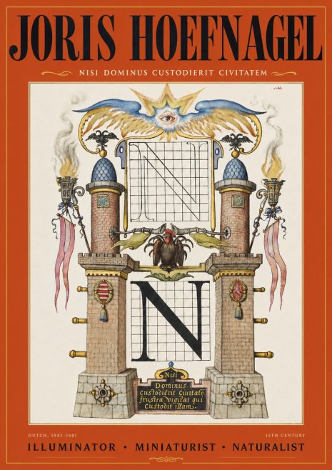 Joris Hoefnagel The Letter N No3 - Poszter