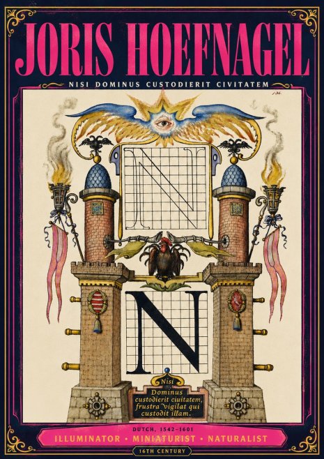 Joris Hoefnagel The Letter N No4 - Poszter