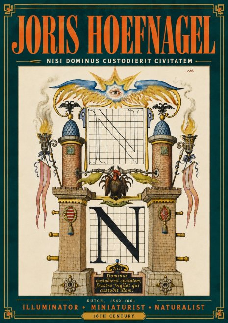 Joris Hoefnagel The Letter N No6 - Poszter