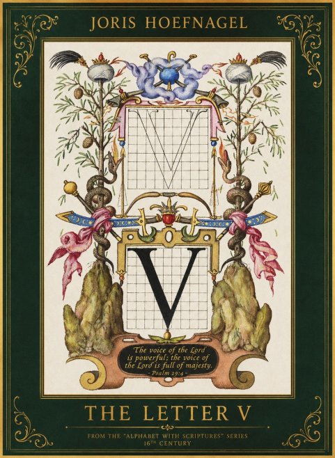 Joris Hoefnagel The Letter V No1 - Poszter