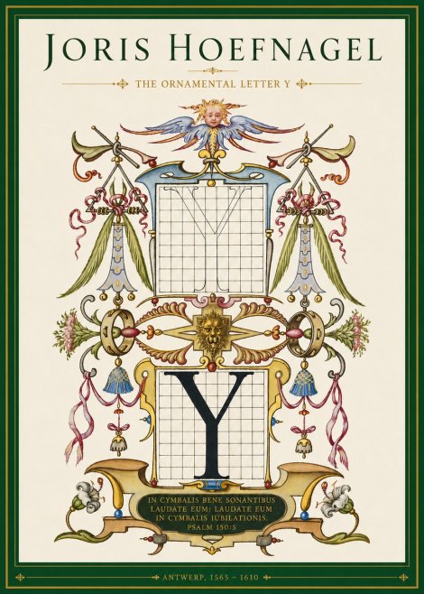Joris Hoefnagel The Ornamental Letter Y No3 - Poszter