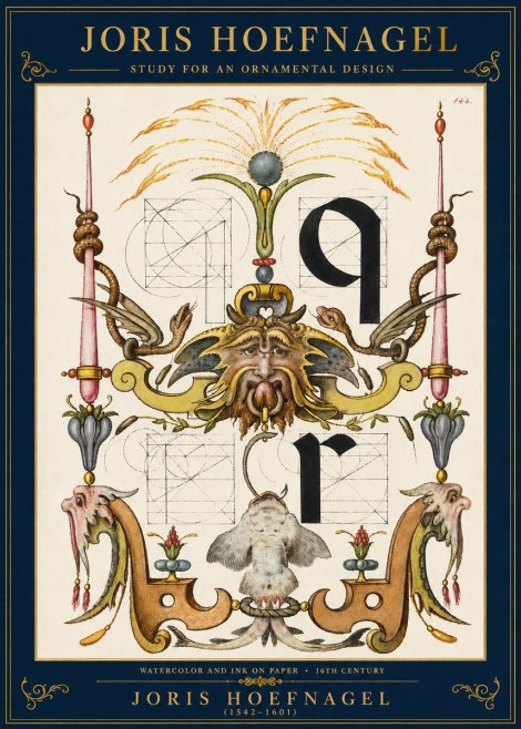 Joris Hoefnagel Ornamental Design I No3 - Poszter
