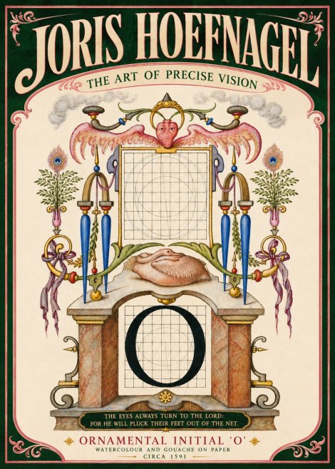 Joris Hoefnagel Ornamental Initial 'O' No6 - Poszter
