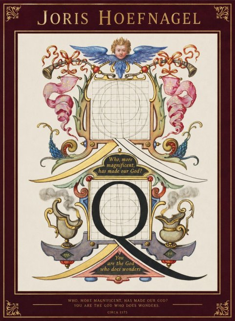 Joris Hoefnagel The Calligraphic Q No2 - Poszter