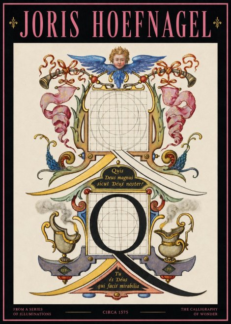 Joris Hoefnagel The Calligraphic Q No4 - Poszter