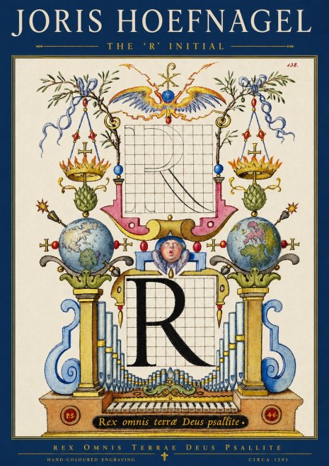 Joris Hoefnagel The 'R' Initial No3 - Poszter