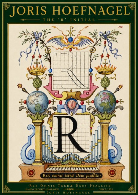 Joris Hoefnagel The 'R' Initial No5 - Poszter