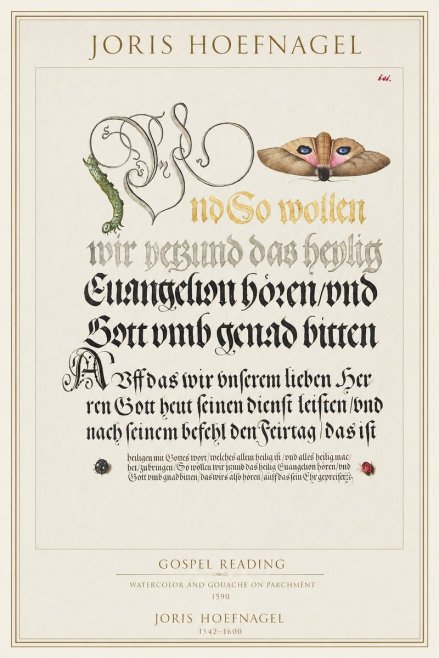 Joris Hoefnagel Gospel Reading No1 - Poszter