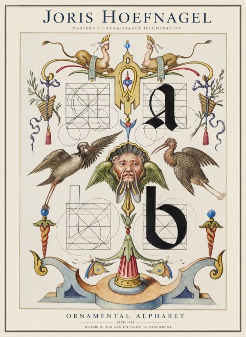 Joris Hoefnagel Ornamental Alphabet No1 - Poszter