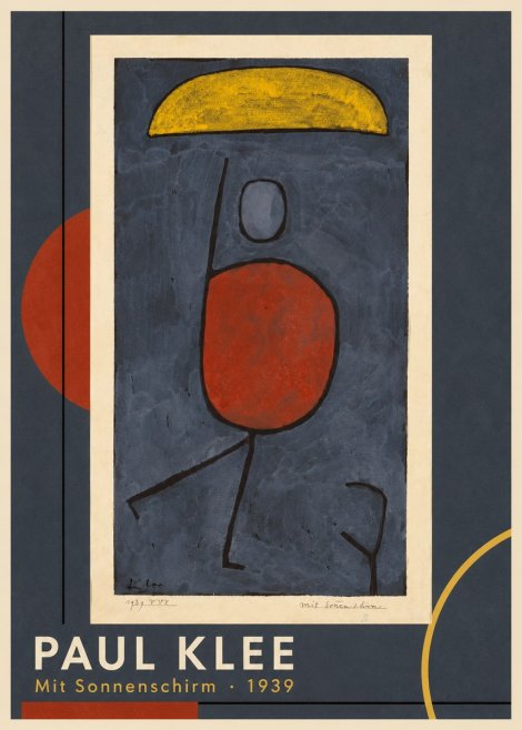 Paul Klee Mit Sonnenschirm No1 - Poszter