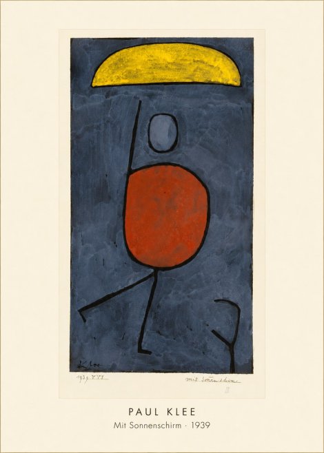 Paul Klee Mit Sonnenschirm No4 - Poszter