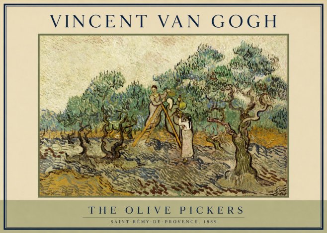 Van Gogh The Olive Pickers II No2 - Poszter