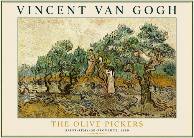 Van Gogh The Olive Pickers II No3 - Poszter