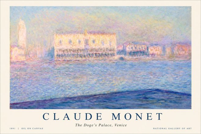 Monet The Doge's Palace, Venice No1 - Poszter