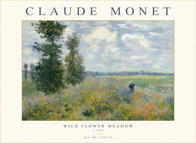 Monet Wild Flower Meadow No1 - Poszter