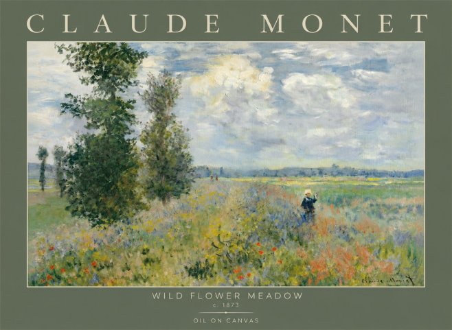 Monet Wild Flower Meadow No2 - Poszter