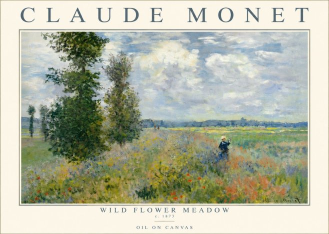 Monet Wild Flower Meadow No3 - Poszter