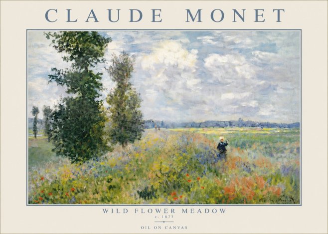 Monet Wild Flower Meadow No5 - Poszter