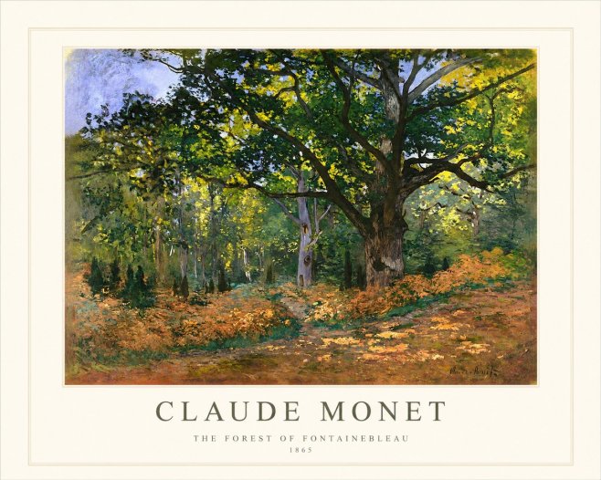 Monet The Forest of Fontainebleau No1 - Poszter