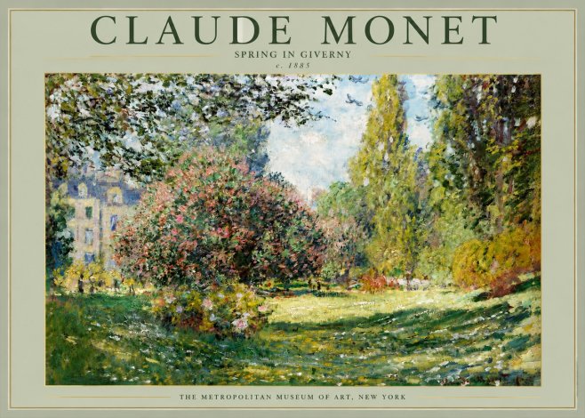Monet Spring in Giverny No2 - Poszter