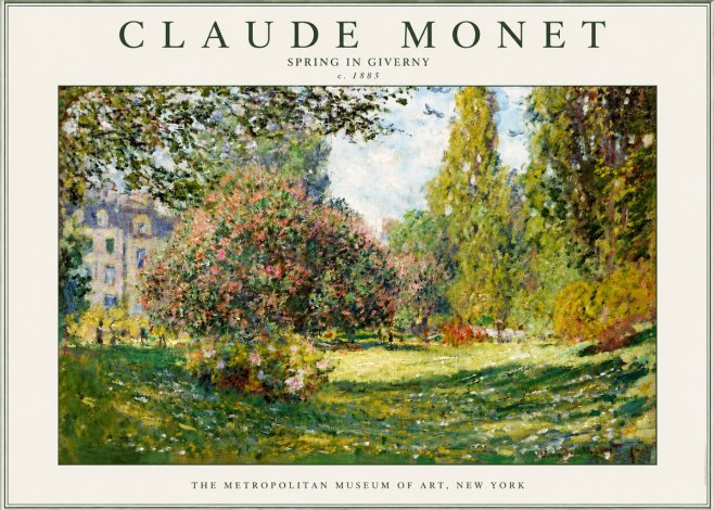 Monet Spring in Giverny No3 - Poszter
