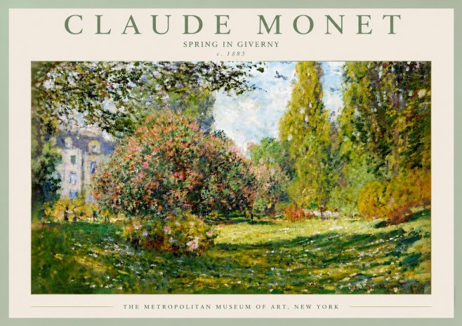 Monet Spring in Giverny No5 - Poszter