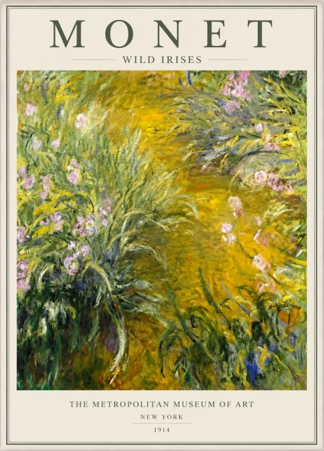 Monet Wild Irises No3 - Poszter
